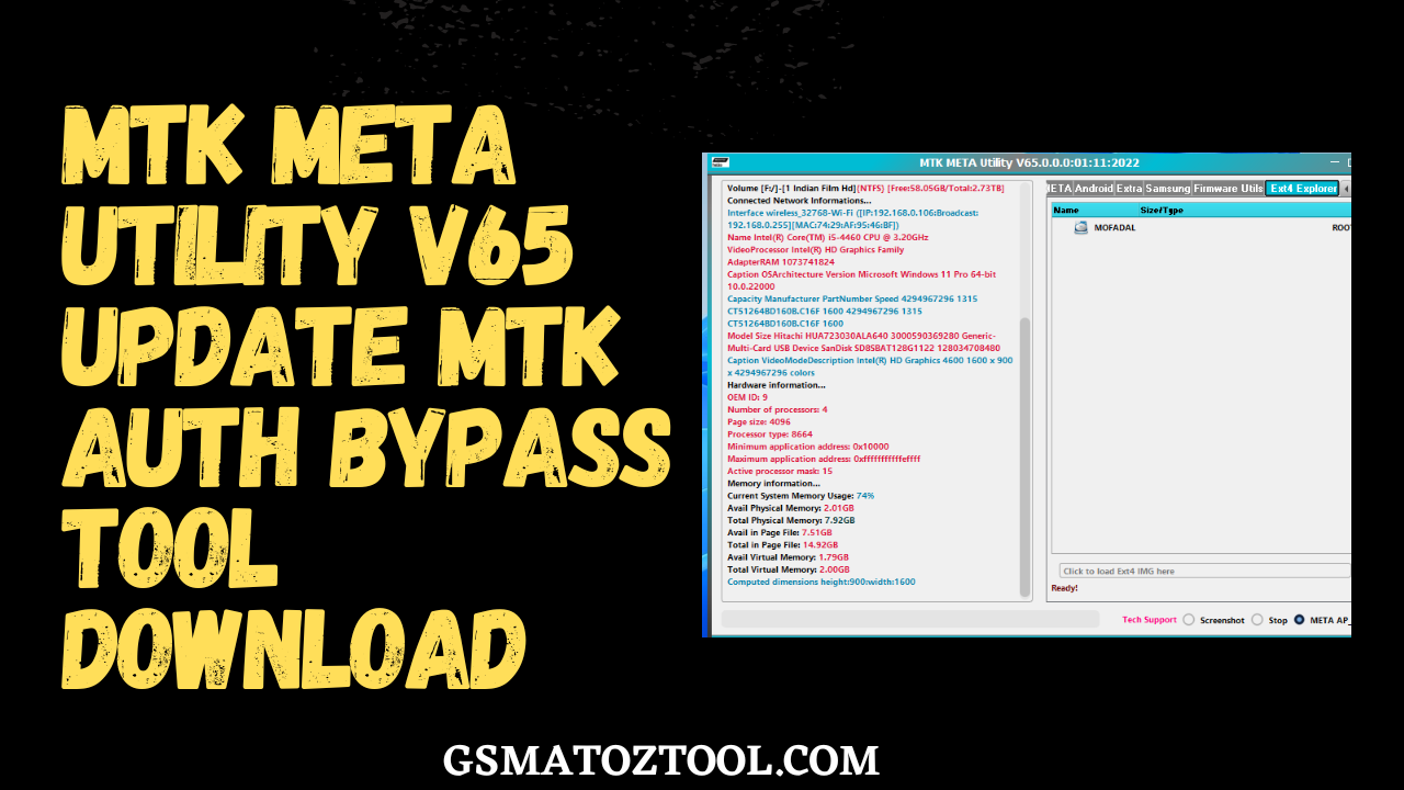 MTK META Utility V65 MTK AUTH Bypass Tool MTK META Utility V65 MTK AUTH Bypass Tool