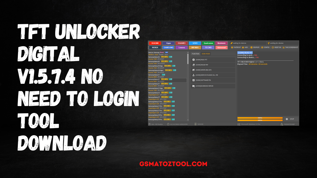 TFT UNLOCKER Digital V1.5.7.4 No Need To Login Tool Download