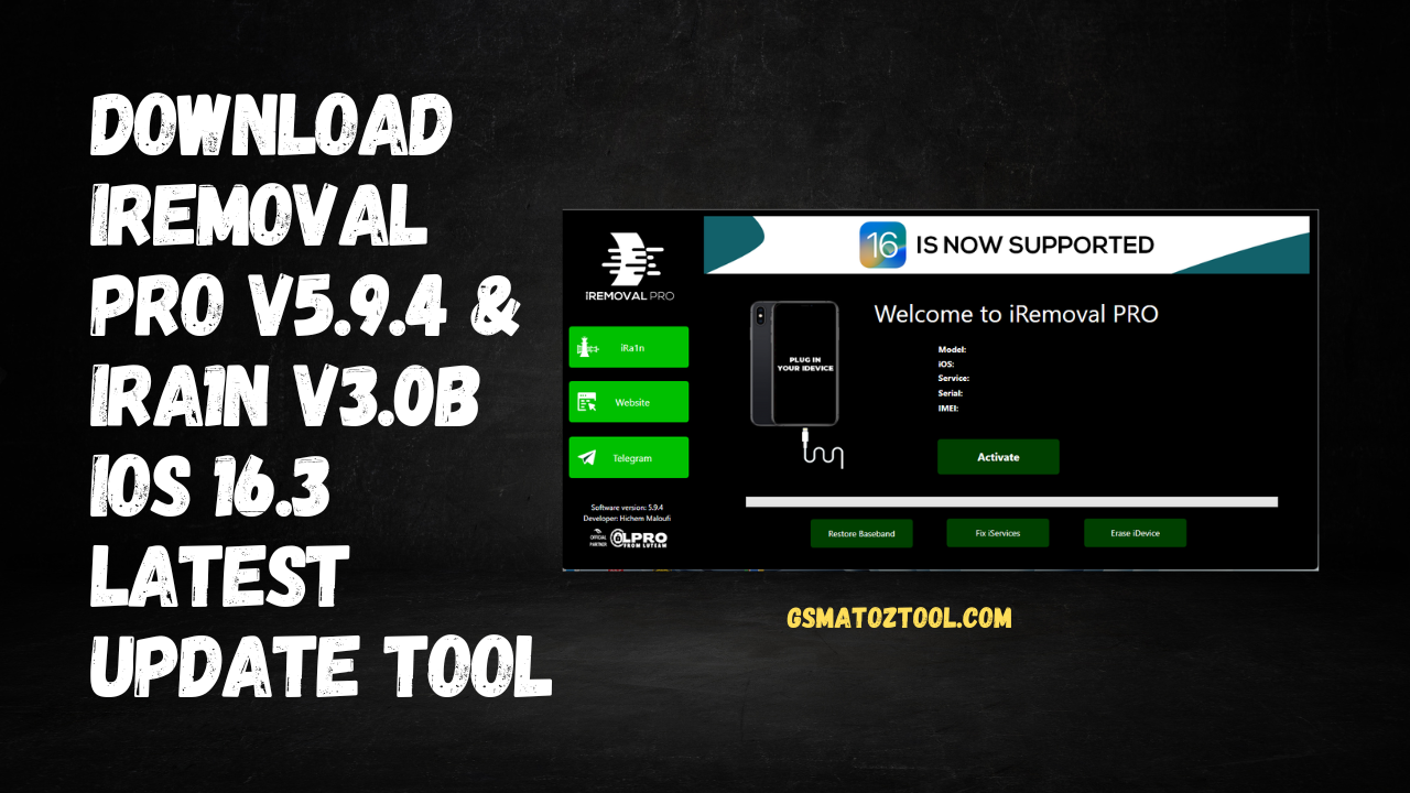 Download iRemoval PRO v5.9.4 & iRa1n v3.0 ICloud Bypass Tool Download iRemoval PRO v5.9.4 & iRa1n v3.0 ICloud Bypass Tool