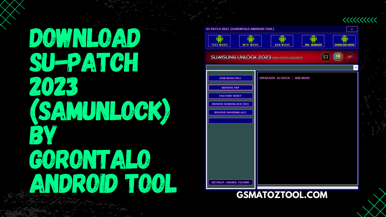 Su-patch 2023 by gorontalo android latest tool free download