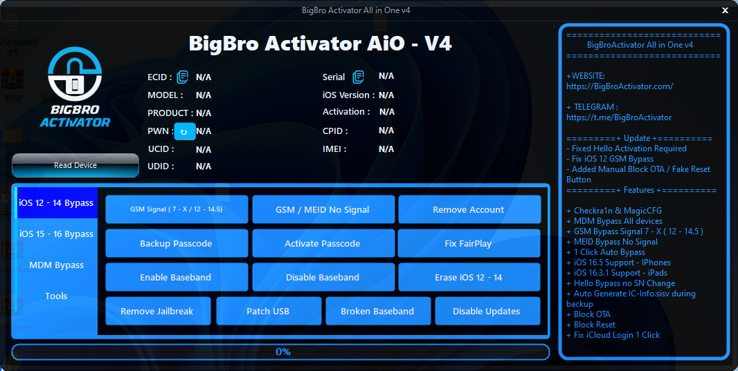 Bigbro activator all in one v4