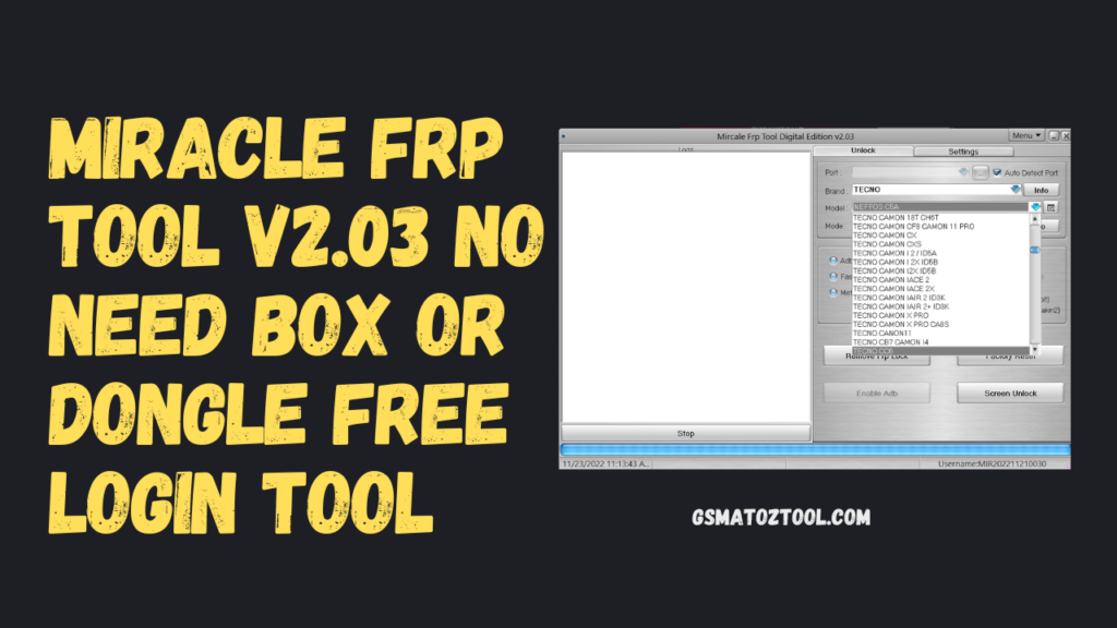 Miracle frp tool v2. 03 no need box or dongle free login tool