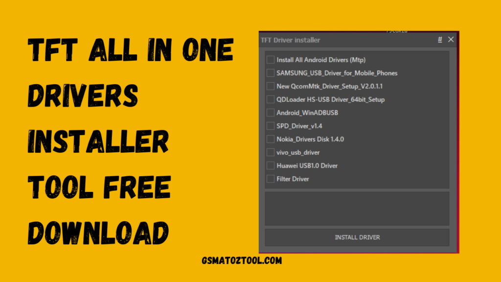 Tft drivers installer v2 tool download