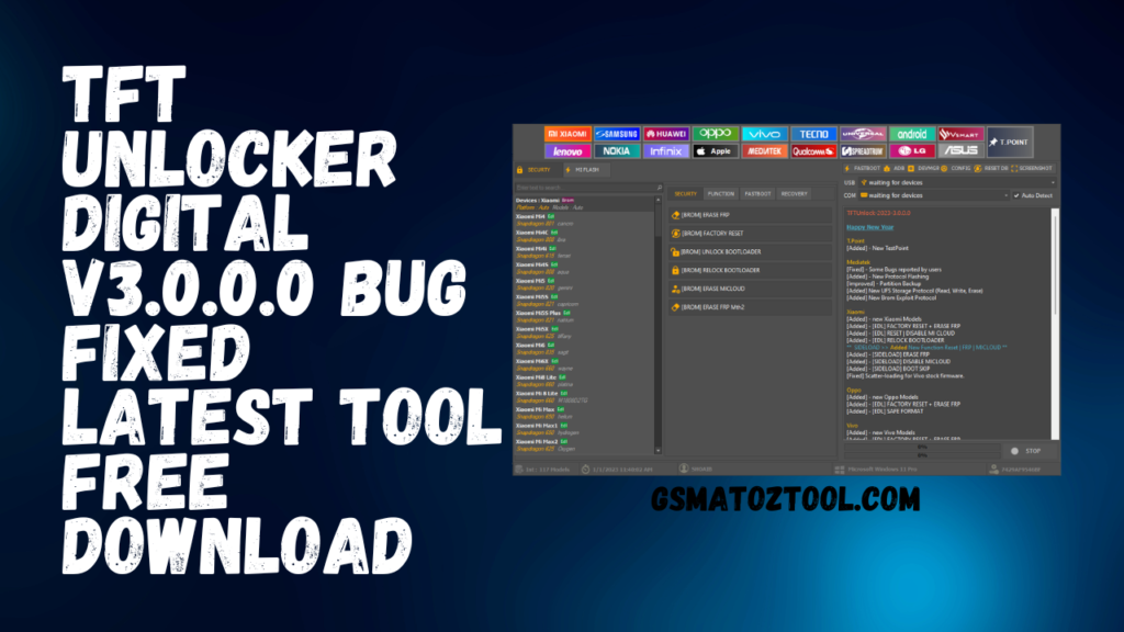 Tft unlock tool 2023 v3. 0. 0. 0 latest tool free download