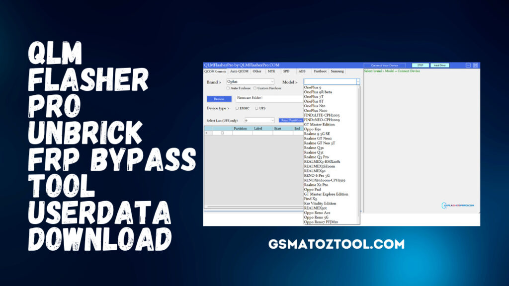 Qlm flasher pro unbrick frp bypass tool userdata download