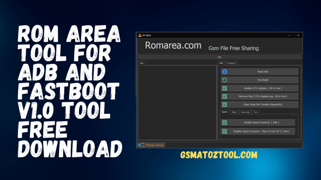 Download rom area tool for adb and fastboot v1. 0 tool