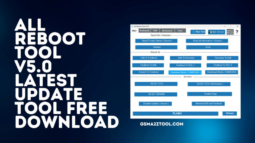 All reboot tool 5. 0 latest version tool free download