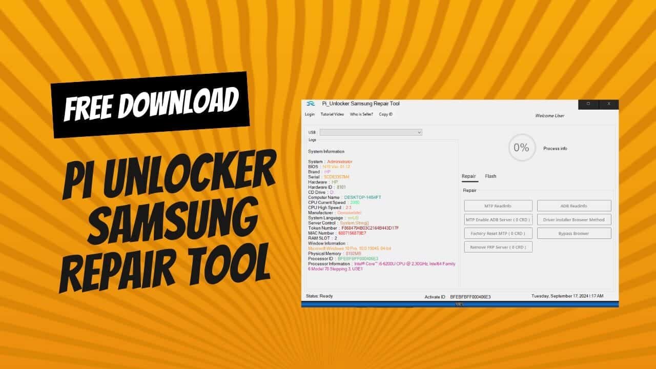 Pi unlocker samsung repair tool