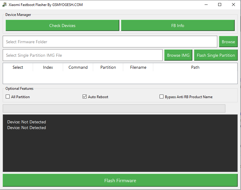 Xiaomi fastboot flasher tool solution