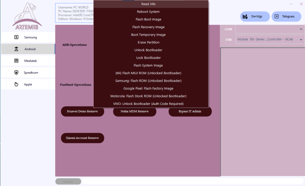 Artemis tool samsung android and apple free download 4 Artemis tool