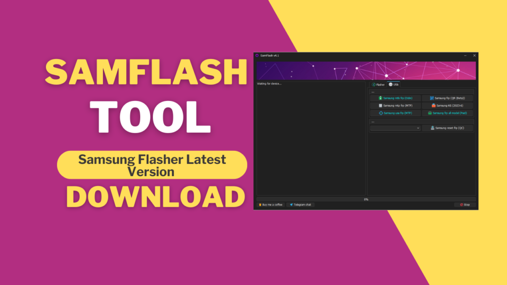 Samflash tool