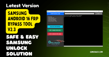 Samsung android 16 frp bypass tool v2. 3 - bypass factory reset protection on samsung android devices.
