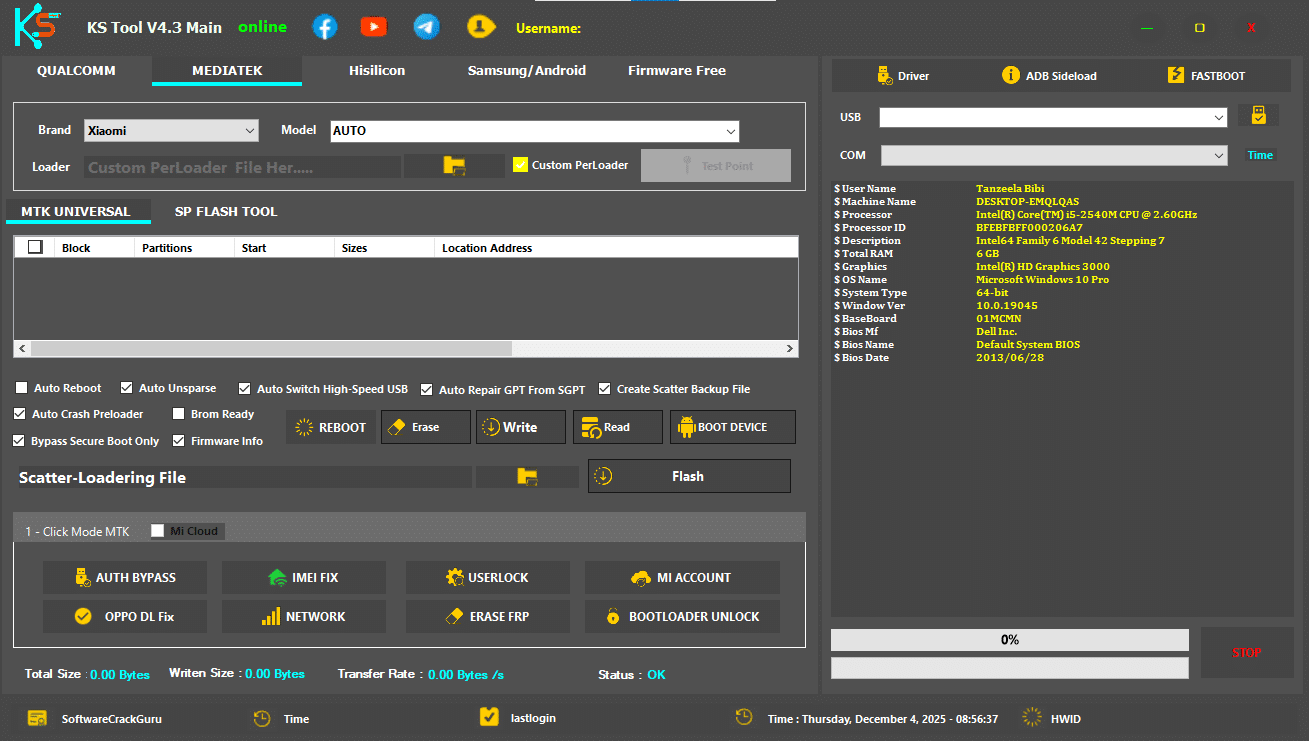 Ks tool v2. 1 interface for android flashing and repair