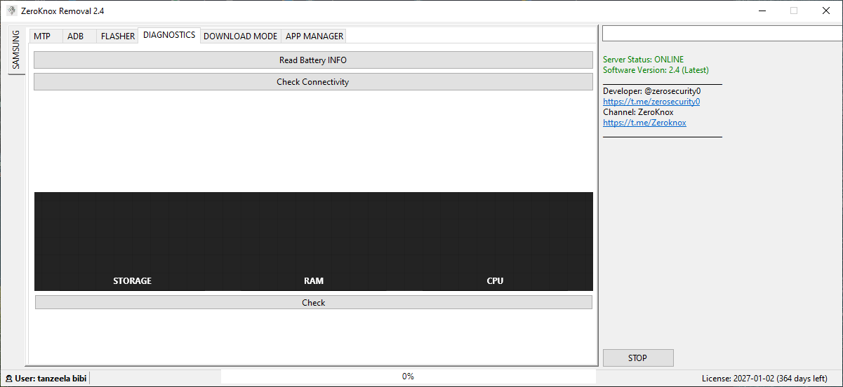 Zeroknox removal tool frp