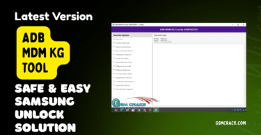 Adb mdm kg tool v1. 0 latest version with full function list and download option