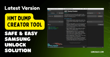 Hmt dump creator tool interface with features displayed