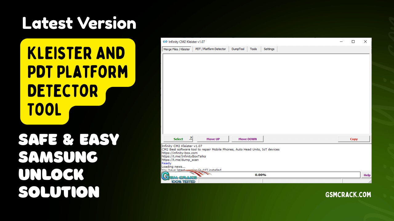 Pdt cpu detector tool interface showing cpu detection and device information panel