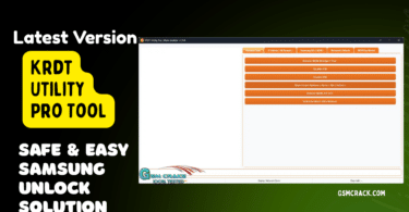Krdt utility pro tool v1. 5. 0 interface showing mediatek service and frp functions on windows pc