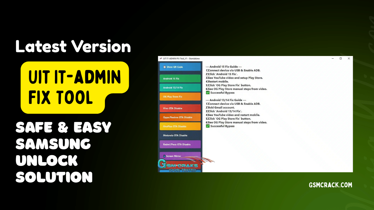 Uit it admin fix tool