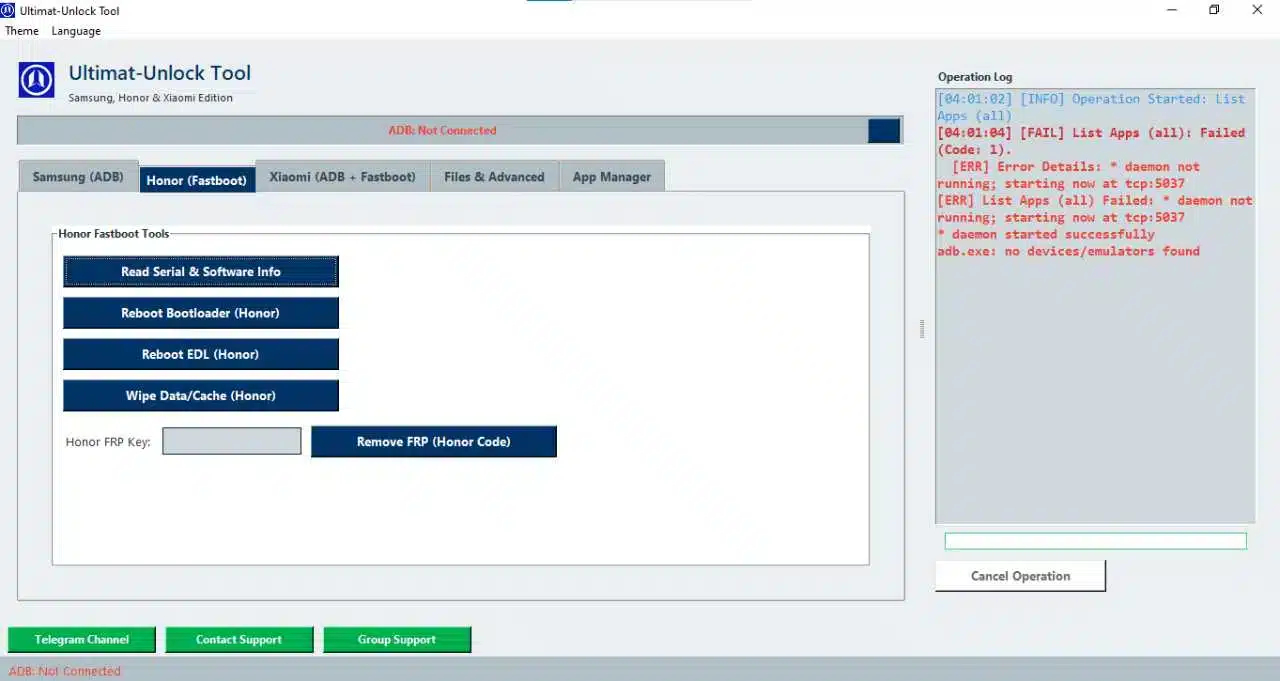 Ultimat-unlock tool latest version free download 3 Honor