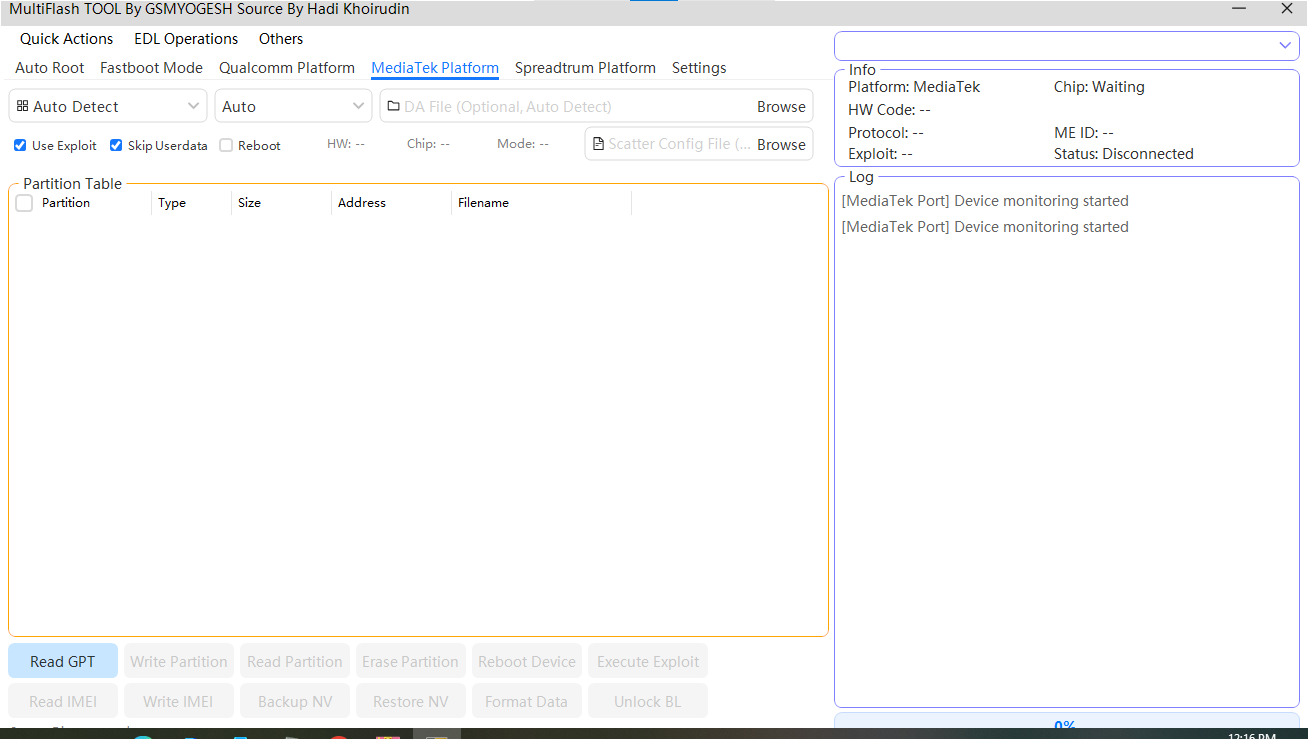 Multiflash tool v3. 0 latest version free download 4 Multiflash kbc tool interface for flashing and repairing android devices
