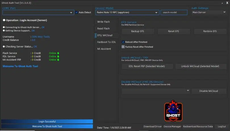 Ghost auth tool v1. 0. 0 latest version free download 4 Efs