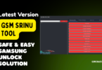 Gsm srinu tool v1. 0. 5 interface showing android servicing and unlocking features