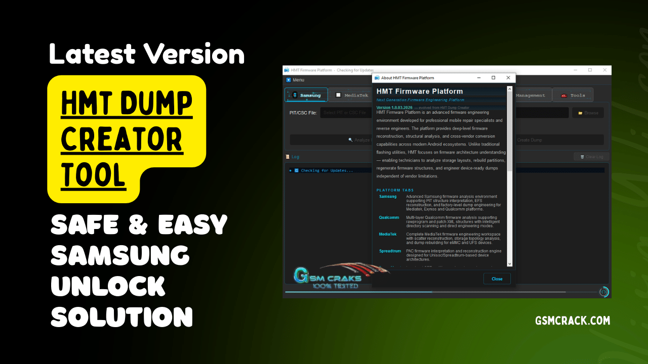 Hmt dump creator tool