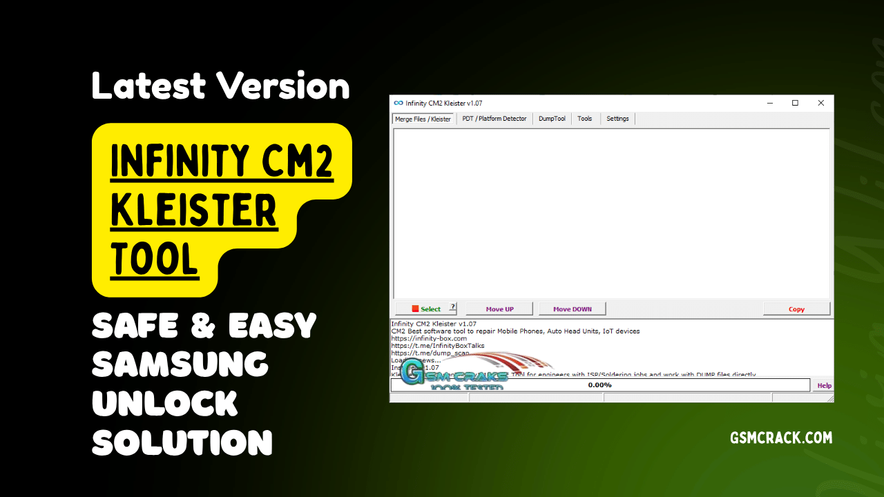 Infinity cm2 kleister tool