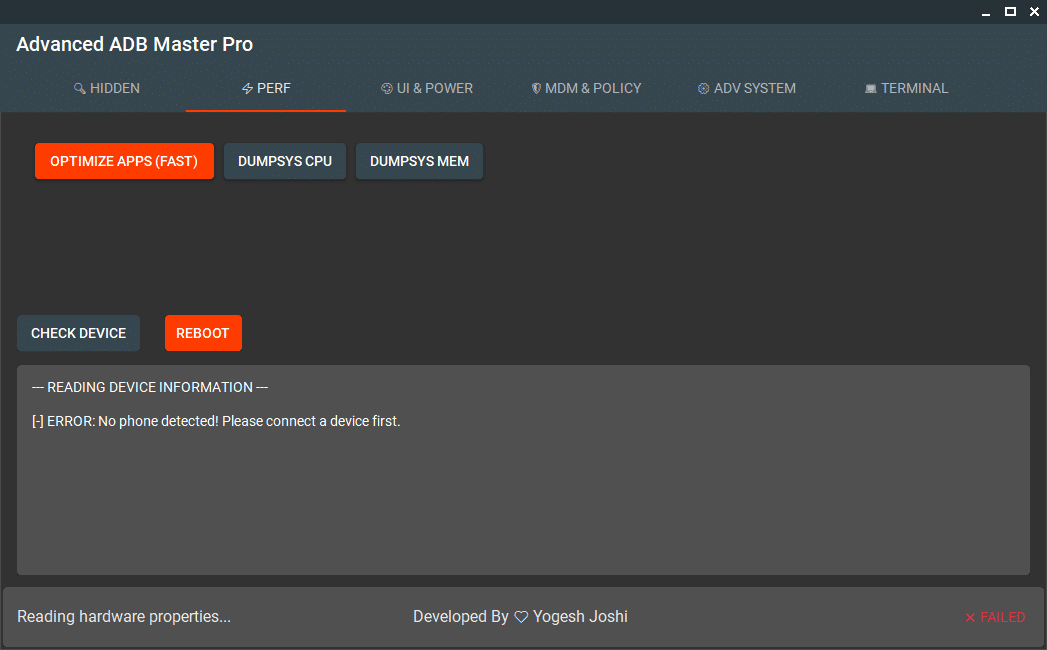 Advanced adb master pro tool latest version interface for android device management and adb commands