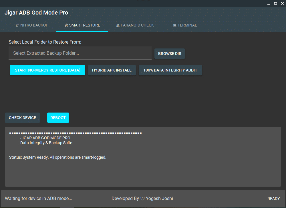 Adb clockworkmod tool interface for android device management and debugging