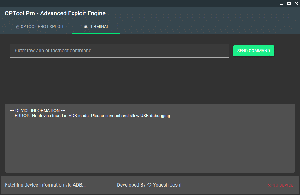 Cptool pro advanced exploit engine interface showing android unlocking and exploit features