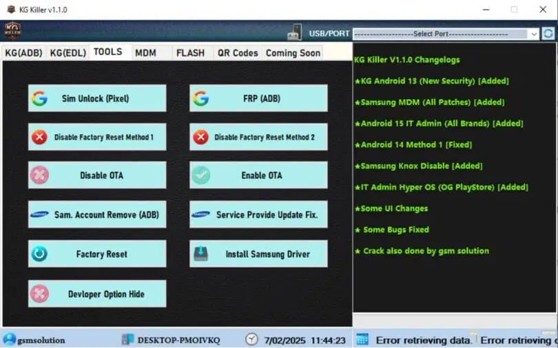 Kg killer tool v1. 1. 0 latest version free download 4 Tools