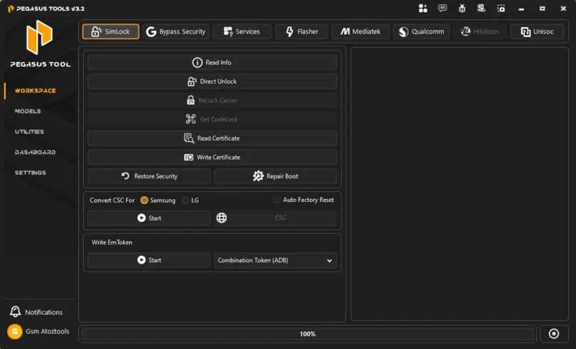 Pegasus tool v3. 2 latest version free download 2 Sim lock
