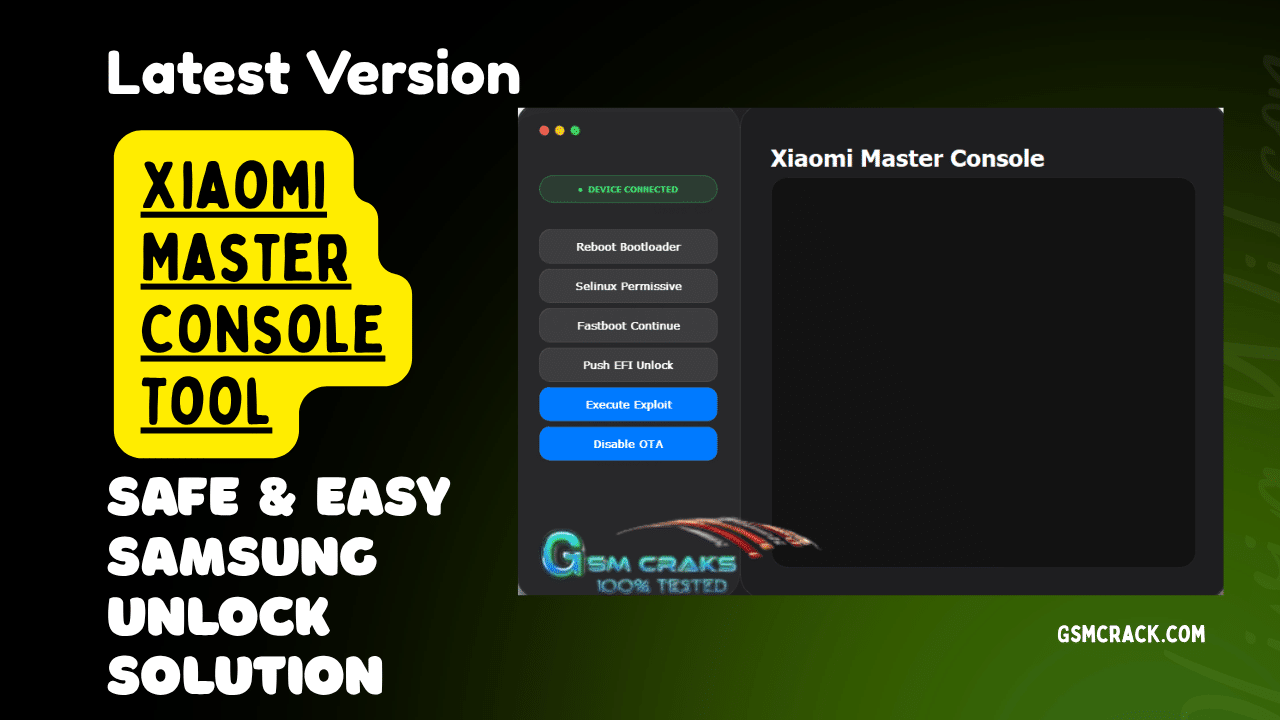 Xiaomi master console tool