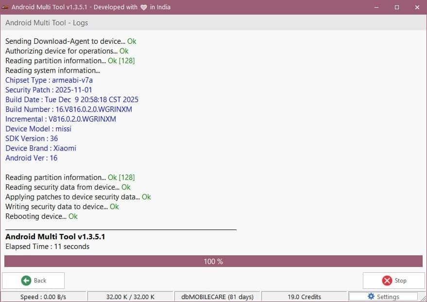 Android multi tools v3 software interface for android flashing frp bypass and device unlocking